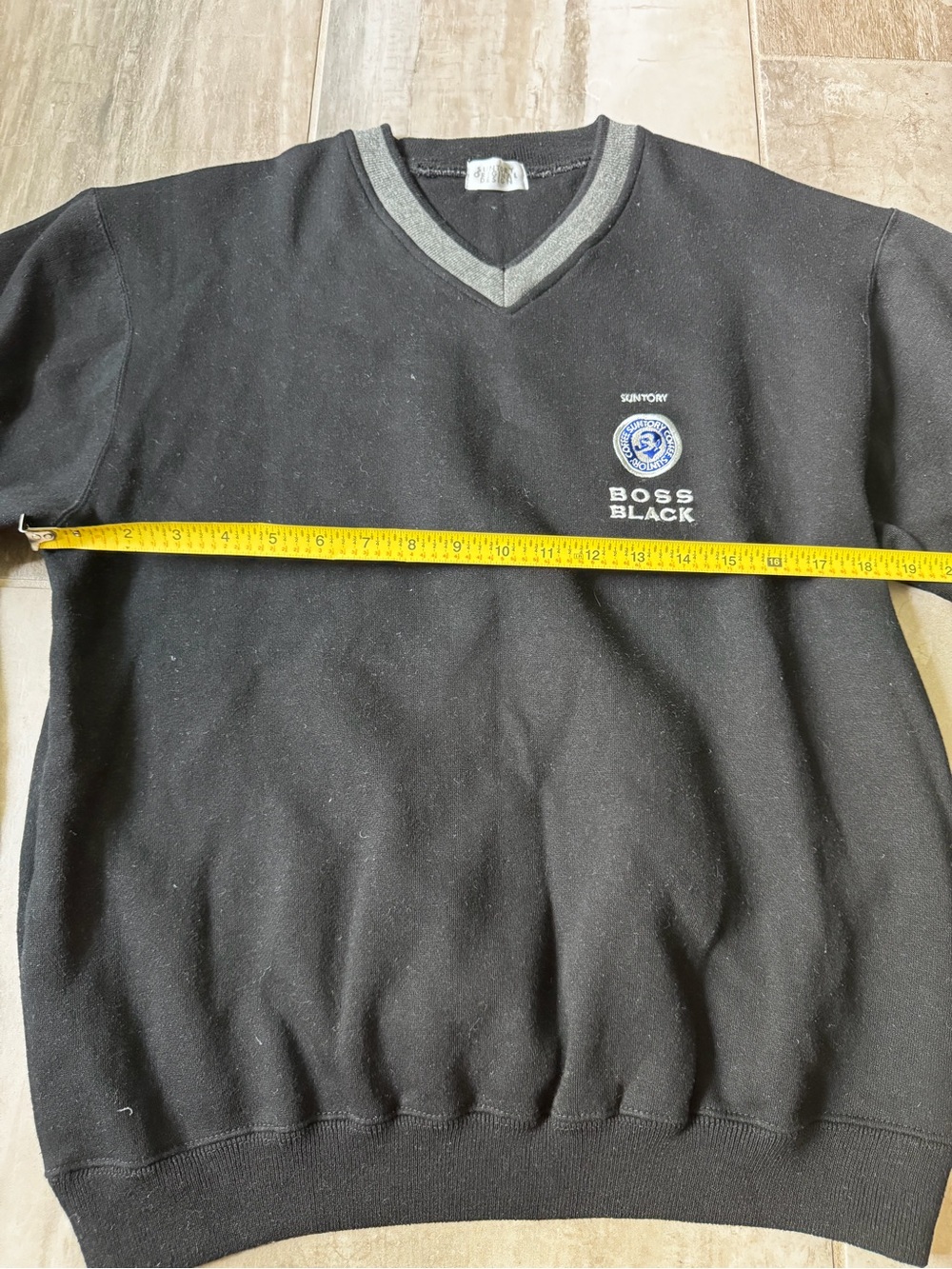 Suntory Boss Black Coffee Vintage Japanese V Neck Sweater S-M - Picture 6 of 9